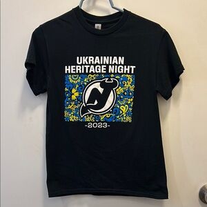 Ukrainian Heritage Night 2023 T-Shirt New Jersey Devils
